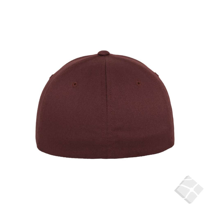 Flexfit Wooly caps m/brodert logo - 50 stk, maroon