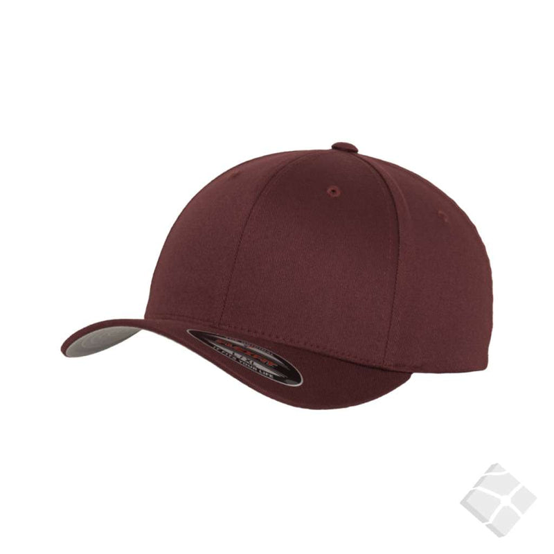 Flexfit Wooly caps m/brodert logo - 50 stk, maroon