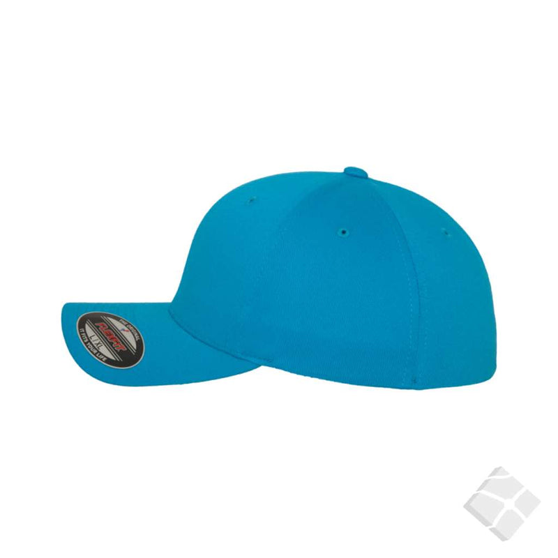 Flexfit Wooly caps m/brodert logo - 20 stk, hawaiian blue