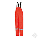 Regnbukse med seler i myk PVC - Safety Orange