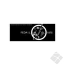 Feda IL logo emblem bryst logo, hvit