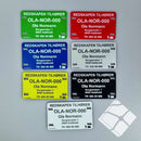 Teinemerke & redskapsmerke med 4 hull, rød/hvit