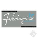 Fiskelaget logo rygg, hvit/blå