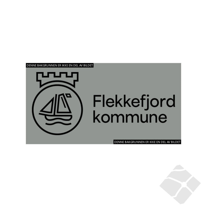 Flekkefjord kommune bryst logo, sort