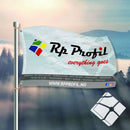 Logo flagg til flaggstang - 2.50 x 1.50