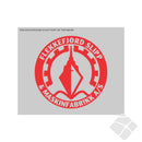 Flekkefjord Slipp logo bryst, rød