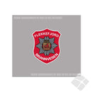 Fl.Fjord Brannvesen emblem bryst, farger
