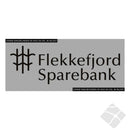 Flekkefjord Sparebank rygg logo, sort