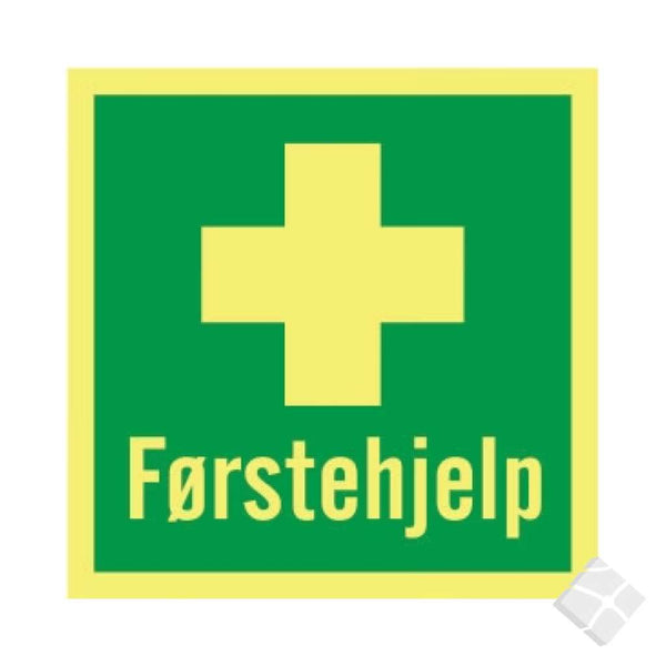 Førstehjelp -  etterlysende skilt
