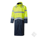 Regnfrakk i synlighet KL.3, safety gul/marine