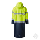 Regnfrakk i synlighet KL.3, safety gul/marine