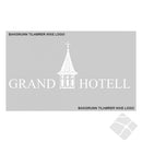 Grand Hotel rygg logo, hvit