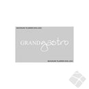 Grand Gastro, bryst logo, hvit
