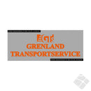 Grenland Transportservice, bryst logo, orange