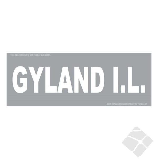 Gyland IL rygg logo, hvit