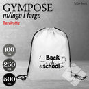 Gympose greenline m/logotrykk, hvit