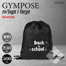 Gympose greenline m/logotrykk, sort