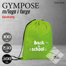 Gympose greenline m/logotrykk, grønn