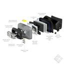 Hodelykt HF4R, sort/gul