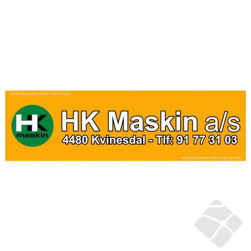 HK Maskin rygglogo m/outlin, Hvit/Grønn/Sort