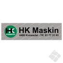 HK Maskin rygglogo, grønn/hvit/sort