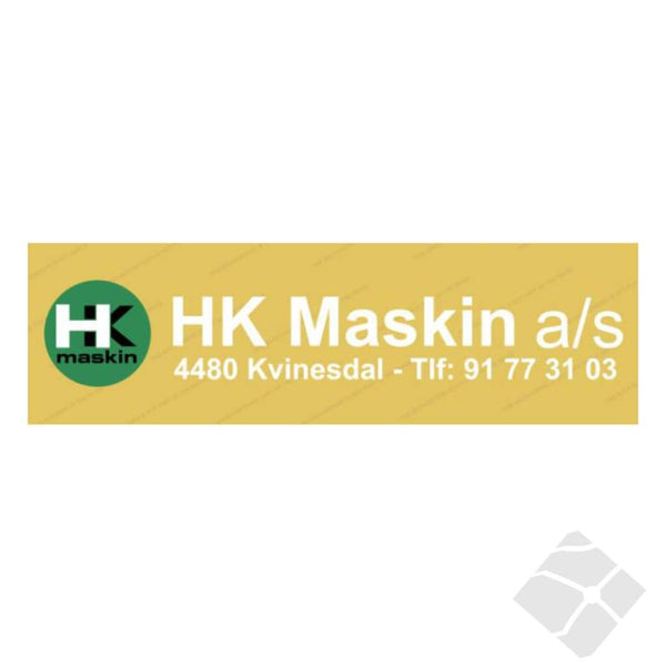 HK Maskin, rygglogo, grønn/sort/hvit