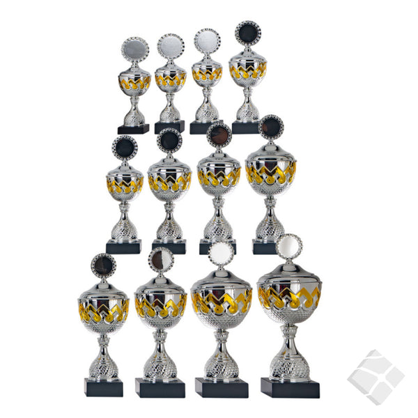 Pokal serie i 6 størrelser