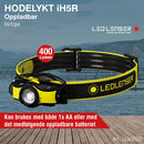 Hodelykt oppladbar iH5R Pro - 400LM