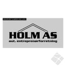 Holm AS, rygg logo, sort