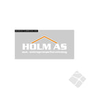 Holm As brystlogo, hvit/orange