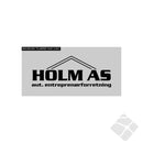 Holm AS, bryst logo , sort