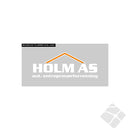 Holm As brystlogo, hvit/orange