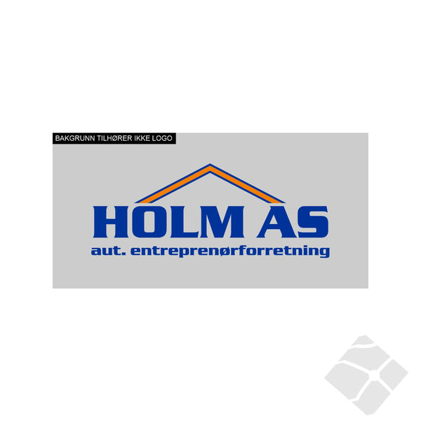 Holm AS trykk logo 180, blå/orange