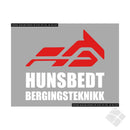 Hunsbedt Bergningsteknikk, brystlogo