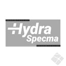 HydraSpecma bryst logo, hvit