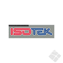 ISOTEK bryst logo, rød/blå