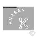 Visit Knaben logo, hvit