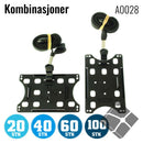 Pakkeløsning - Snor m/kortholder, sort