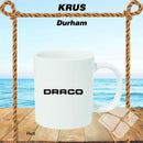 Draco krus m/klassisk logo, hvit