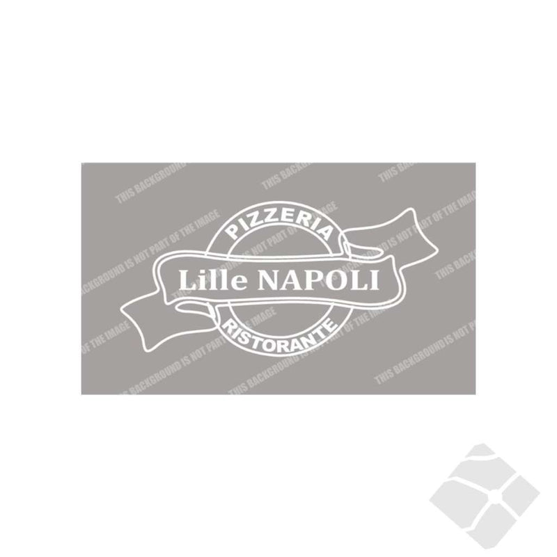 Lille Napoli restaurant. bryst logo,