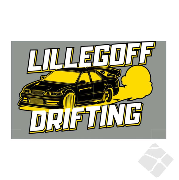 Lillegoff Drifting car, rygg logo