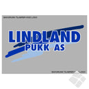 Lindland Pukk, rygg logo i farger
