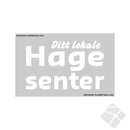 Loga - ditt lokale hagesenter, rygg