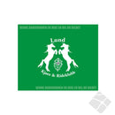 Lund Kjøre & Rideklubb logo 50mm, hvit