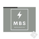 MBS Martin Bakke Sira  bryst logo, hvit