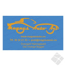 Magnes Auto logo rygg, orange