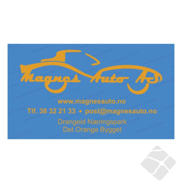 Magnes Auto logo rygg, orange