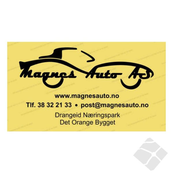 Magnes Auto rygglogo, sort