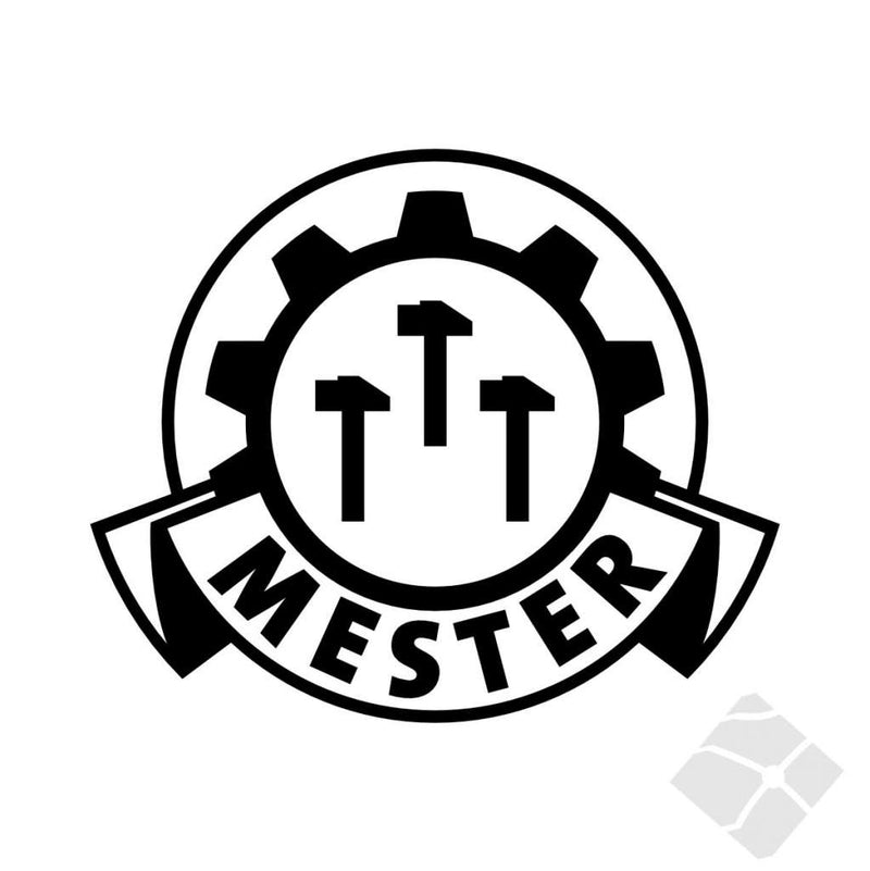 Mestermerket logo, sort - 200mm