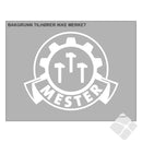 Mestermerket logo, hvit - 200mm